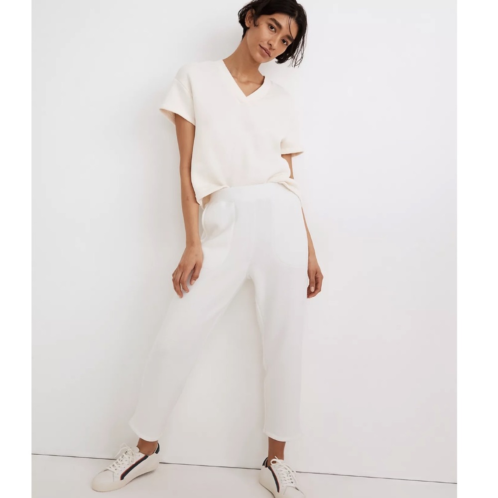 NWT Madewell MWL Airyterry Tapered Sweatpants: Stitched-Pocket Edition - Picture 1 of 7